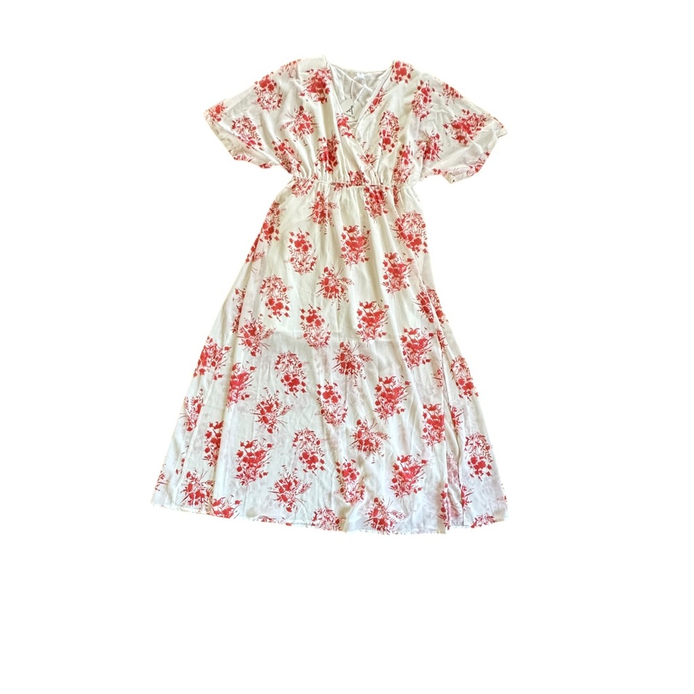 NWT Anrabess Floral Maxi Dress - White and orange floral